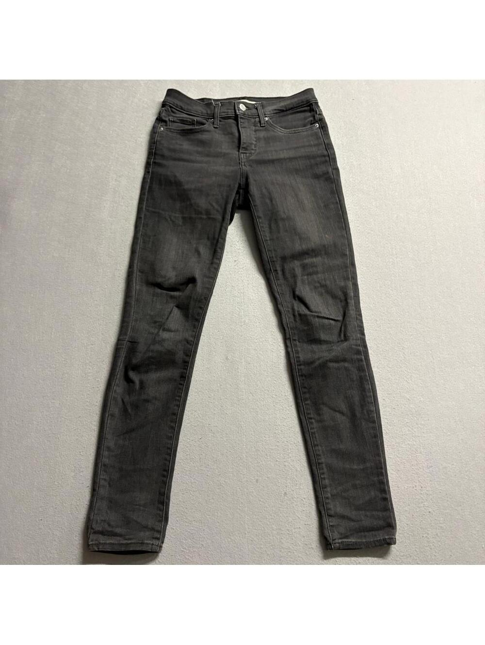 Levis 311 Shaping Skinny Jeans Womens 26 Gray Denim Stretch Mid Rise